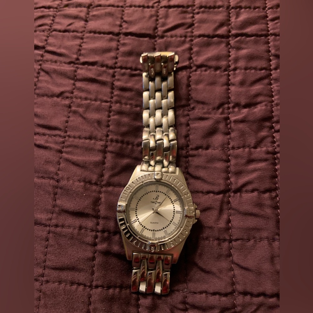 TimeZone r brand watch silver Color men